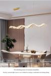 Add Large Nordic Modern Luxury Long Strip Waveform Acrylic Lamp Bar Hotel Home