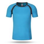 160g Solid Color Round Neck Bottom Shirt Quick Drying Short Sleeve T-Shirt Men's