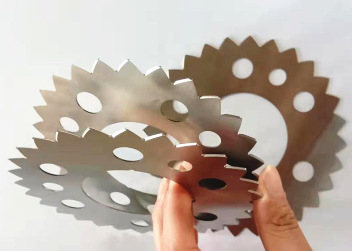 Wear Resistance Solid Tungsten Carbide Circular Blade Rolling Cutter For Fin Machine