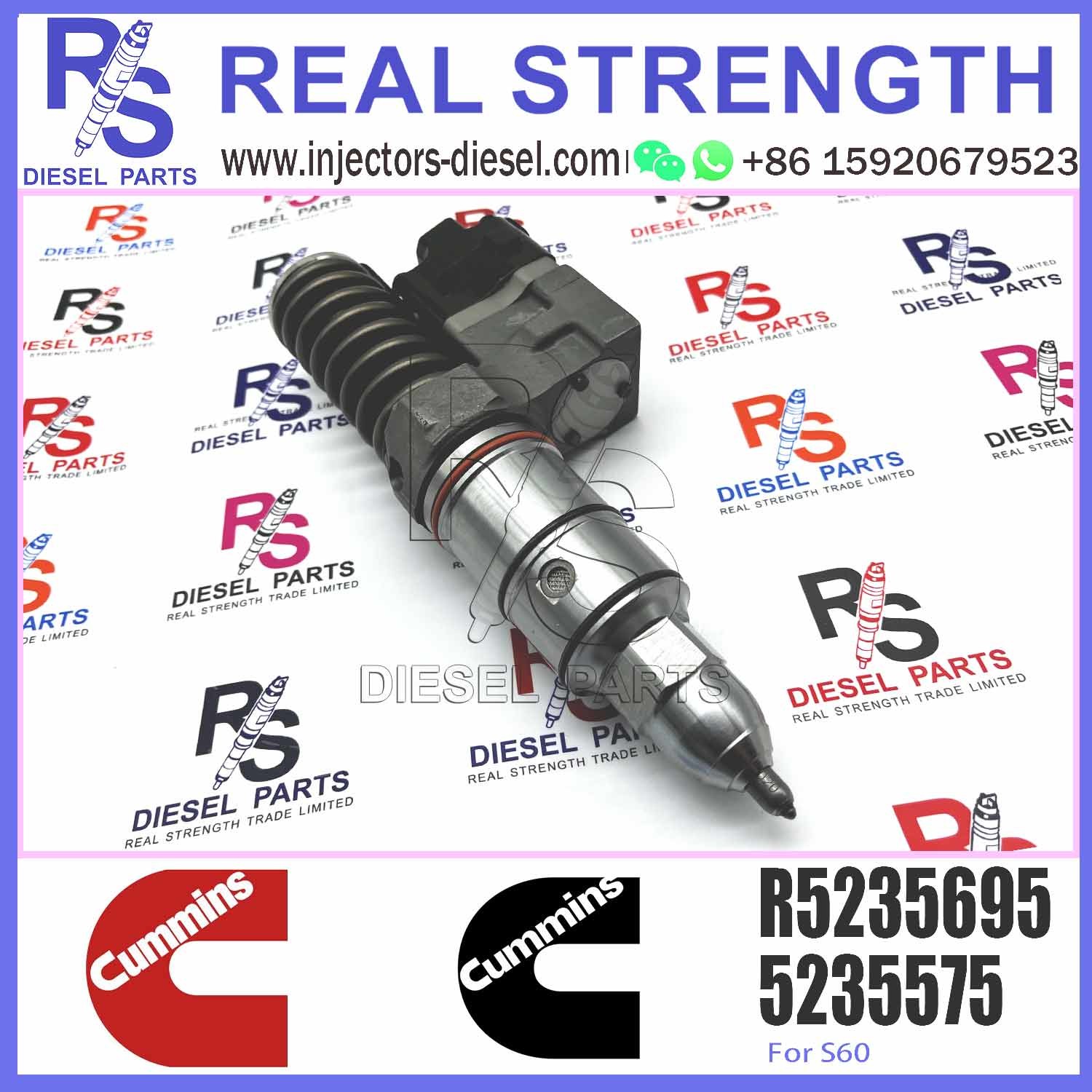 D-etroit 12.7L SERIES 60 N2 Common Rail Diesel Fuel Injector 5237045 5237821 5237820 R5236952 R5236347 R5235915 R5235695