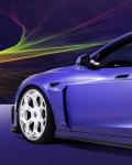 Vors Style Tesla Body Kit 2013 - 2016 Tesla Model S Spoiler Hood Side Skirt