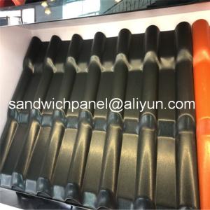 Wholesale 960mm dark color luxury ASA glazed roof tile with 2.8mm for residential area from china suppliers
