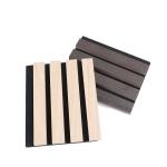 Interior Wall And Ceiling Pet And Wood Slat Acoustic Panel Grey
