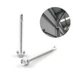 Zinc Alloy Coated Hex Flange 6.3x65 Bi-Metal 304 Framing Screw for Wall Cladding