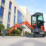 Small Spaces Rubber Track Mini Excavator Garden Mini Digger 1.2Ton