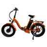 Buy cheap Mens Mini Folding Electric Hybrid Bike Orange 48v Electric Folding Bicycle With from wholesalers