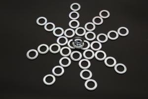 Wholesale Hardened M4 Steel Flat Washer Din125A , Large Washers With Small Holes from china suppliers