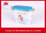 Embossed Oval Metal Tea Tins Box