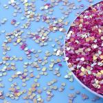 Thousand Choices Offered Sequins 3mm Peach Heart Shape Mixed Glitter PVC