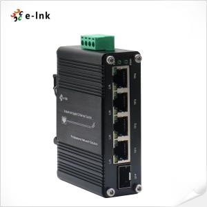 Wholesale Micro Gigabit RJ45 Industrial Ethernet Switch 4 Port 10/100/1000M + 1 Port SFP from china suppliers