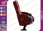 Plywood Inner Shell PU Foam Cushion Cinema Theater Chairs , Commercial Movie