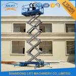10m Movable Scissor Lift Table Hydraulic 4 Wheels Mobile Aerial