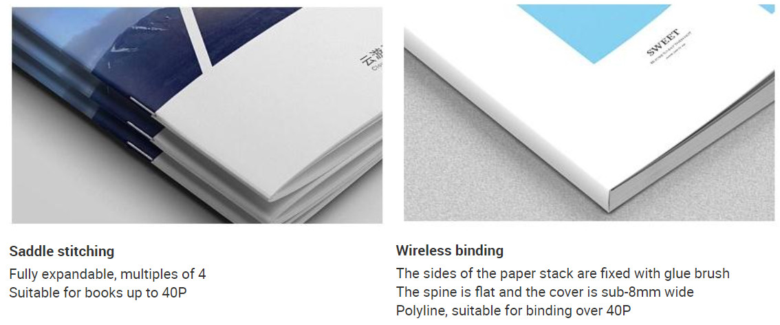 Leaflet Booklets Brochure Printing Services Saddle Stitching 4C Offset