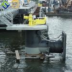 Marine Dock Fender Cell Rubber Fender Cone Shaped Black Color