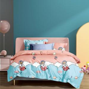 Wholesale 200TC 4pcs 3pcs Colourful Bedding Set 1 Duvet Cover 1 Fitted Sheet 1 Flat Sheet 2 Pillowcase from china suppliers