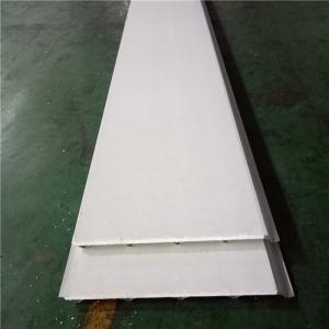 Wholesale waterproof ivory white eps sandwich roof panel 840-30-0.426mm wih 0.5mm PVC down from china suppliers