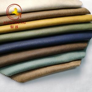 Wholesale 100% Polyester Bronzed Foil Embossed Faux Suede Fabric from china suppliers