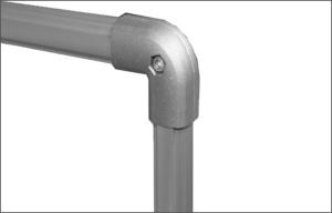 Wholesale Elbow Round Aluminum Pipe Connectors Pipe Joints For Industrial Pipe Rack System from china suppliers