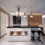 Free Standing MDF Kitchen Cabinets Quartz / Granite Countertop Easy For Cleaning