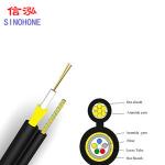 High Strength Aerial Cable 4 Core Fiber Optic Cable , Fiber Optic Armored Cable