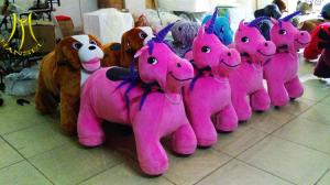 Wholesale Hansel outdoor playground commercial plush motorized scooter animals from china suppliers