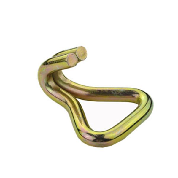 High Quality Safety Cargo Lashing Webbing Stainless Steel J Swan hook for Tie