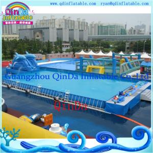Wholesale Newest Water Inflatable Swimming Pool Steel Frame Pool Forwater Park from china suppliers