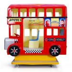 Funny London Bus Kiddie Ride Game Machine For Shopping Center