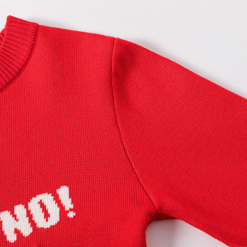 Wholesale Winter Boys Pullovers Elk Snowflake ugly Christmas Sweater For Kids baby Christmas clothes