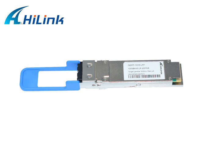 Duplex LC SMF Optical Transceiver Module 100GBASE-LR1 QSFP28 Single Lambda 1310nm 10km DOM