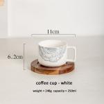 Europe Design Ceramic Cappuccino Cup And Saucer Set For Europe Market