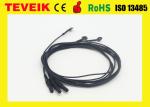 Flexible soft EEG electrode cable with silver chloride plated copper ,emg
