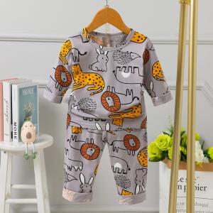 Wholesale Q Version Age 8 Childrens Long Sleeve Pyjamas 140cm Height 95% Cotton from china suppliers
