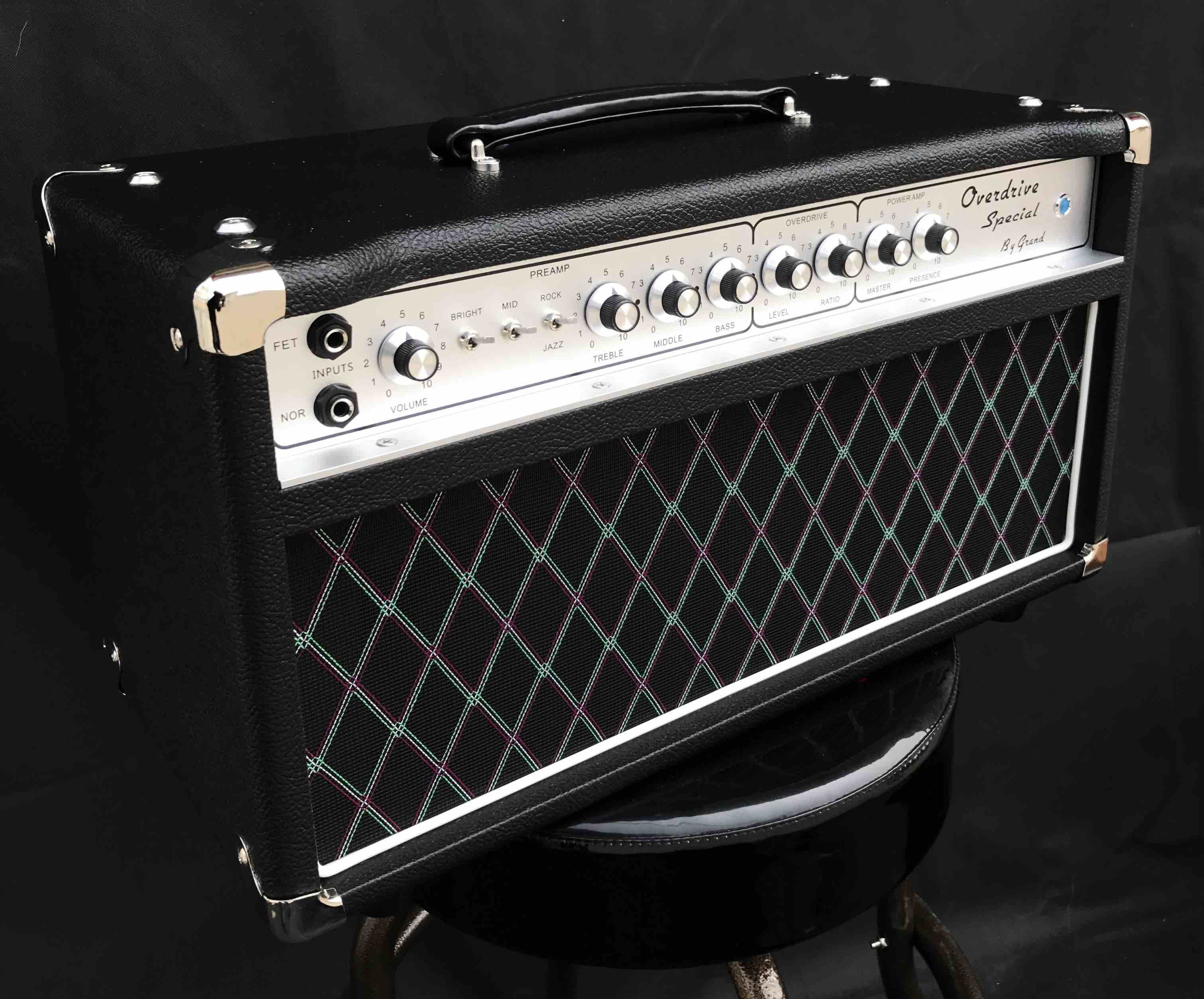 Grand Boutique Hand-wired Overdrive Special ODS50 Amp Head 50W in Black or Brown Tolex Custom Faceplate is Available