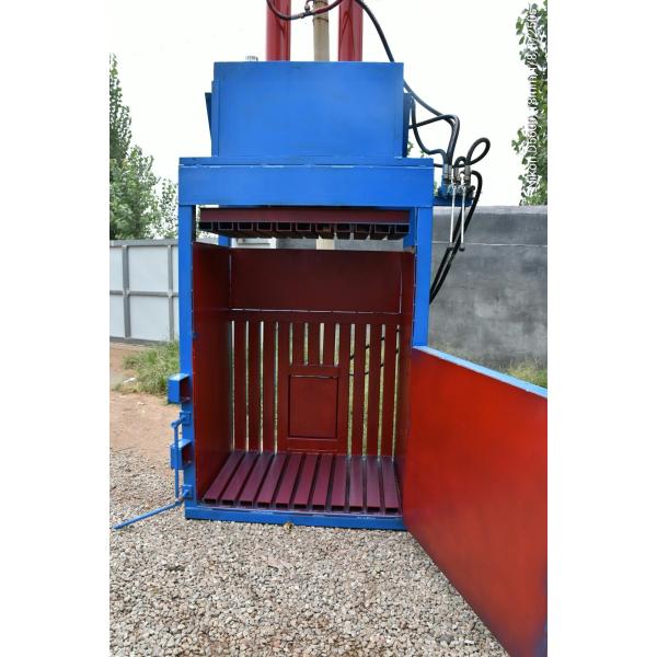 800*400 PE Strapping Vertical Cardboard Baler Semi Automatic Baler