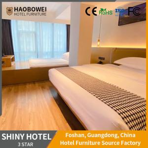 Wholesale Three Star Hotel Furniture Foshan Modern Style King Size Bedroom Set With Materials from china suppliers