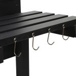Folding Black Large Charcoal Grill Deluxe BBQ Smoker for Picnic Camping Patio