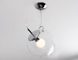 Wholesale E27 25cm CE Modern Metal Glass Pendant Light For Living Room from china suppliers