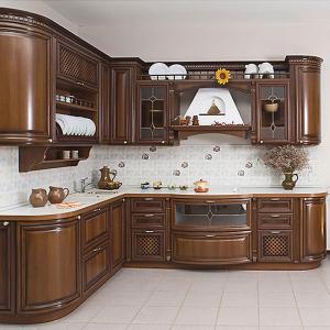 Wholesale CE American Style Home Office Cabinets Formaldehyde Free Solid Wood Kitchen Cupboard from china suppliers