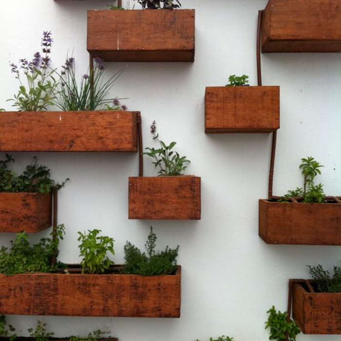 wall mounted plant pots