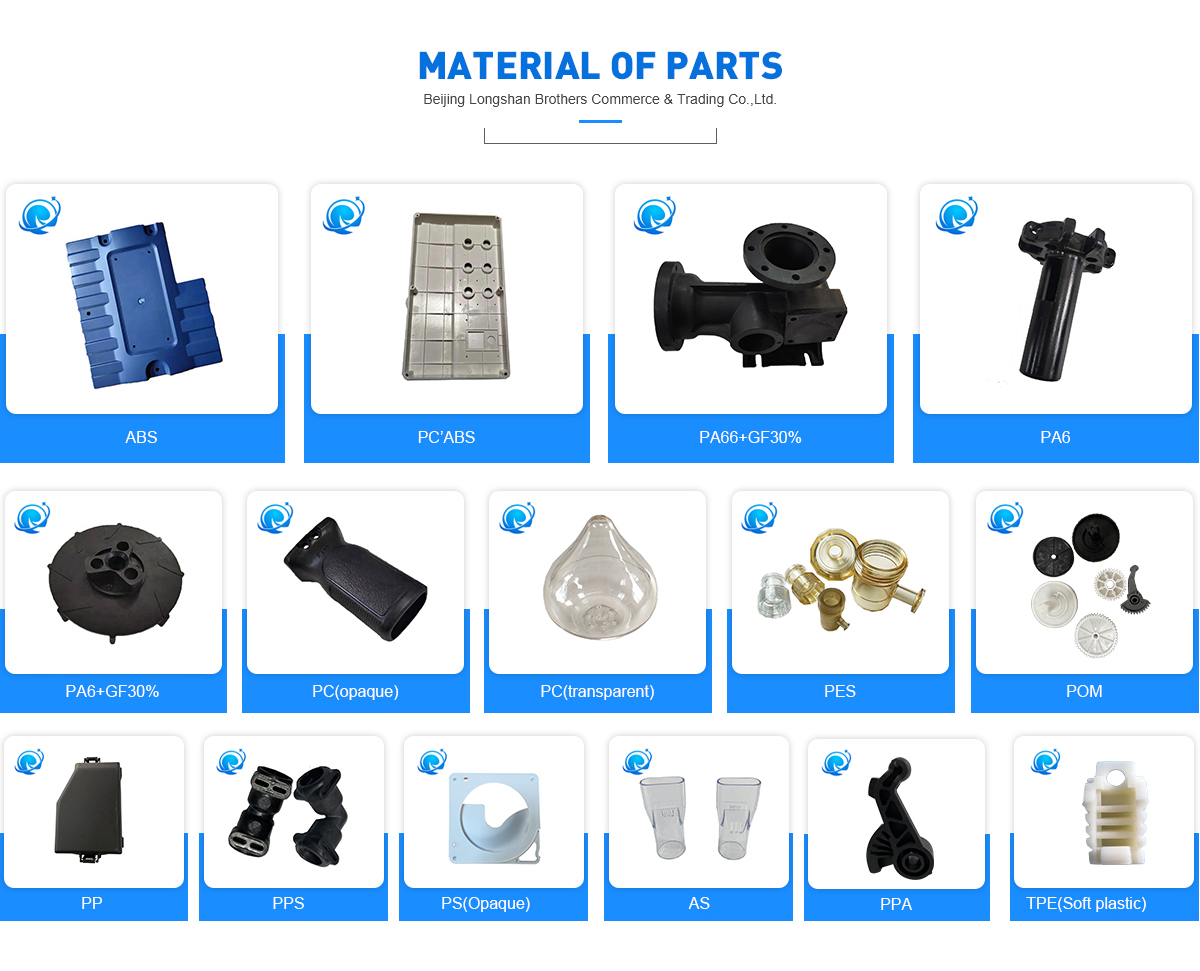 2344 Material Custom Plastic Inject Part Molded Products with Compression/Injection Process