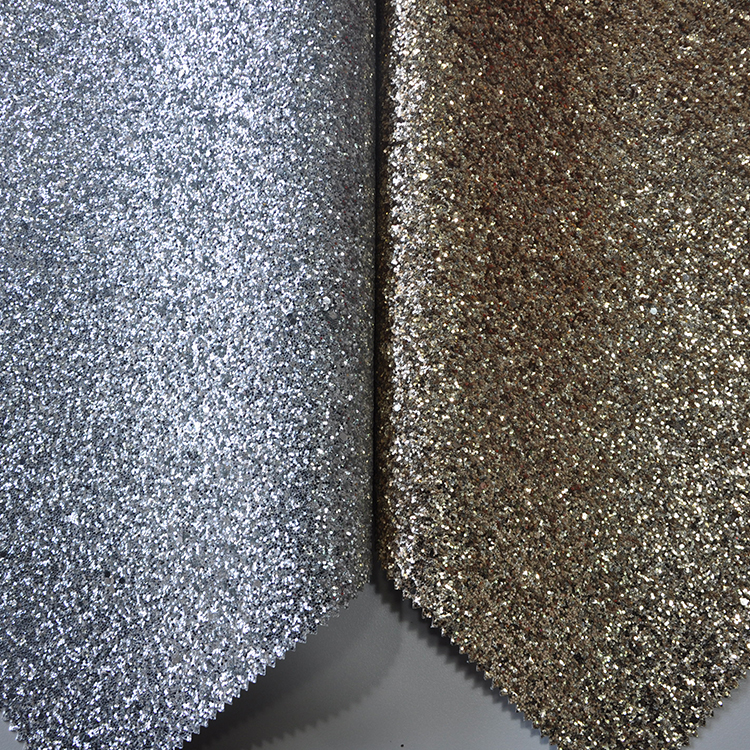 Hot Selling Fasion Grade 3 PU Glitter Fabric wallpaper