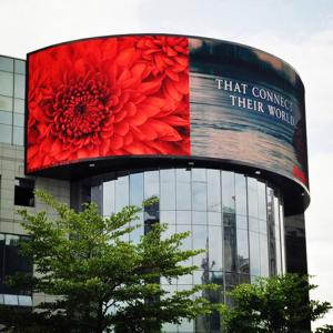 China Full Color P5 1R1G1B Outdoor Curved LED Display SMD2525 on sale