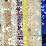 Five Subsidiaries Rainbow Sequin Fabric For Hats Garment Bags