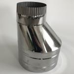 Vertical Insulated Stove Pipe , Stainless Steel Insulated Stove Pipe Negative