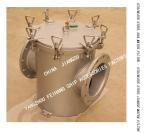 BRS250 CB/T497-2012 Right Angle Stainless Steel Sea Water Filter For Bulk Sea