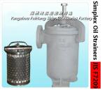 Flange Cast Iron single oil filter, single cylinder oil filter JIS F7209-100s