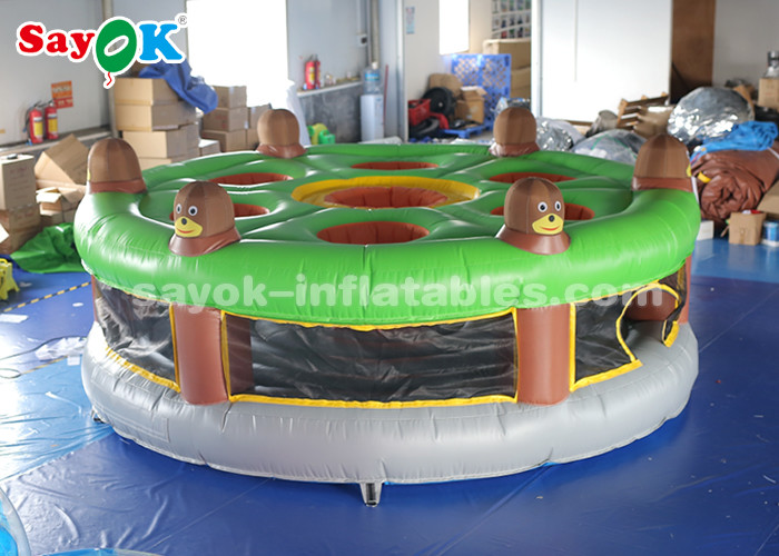Inflatable Lawn Games Funny Inflatable Sports Games / Inflatable Human Whack A Mole With Air Blower