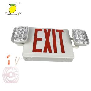 Wholesale Professional LED Emergency Lighting Fire Exit Signs With Twin Spotlight from china suppliers