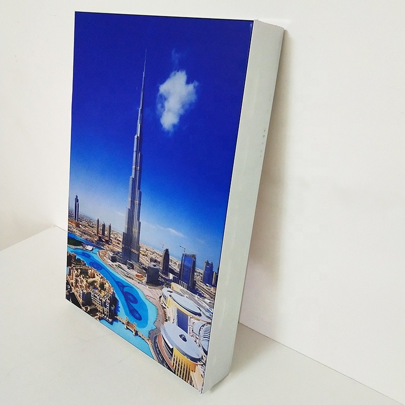 Motioned Rotating Frameless Outdoor Backlit Sign Box 3d Logo Acrylic Material